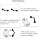 thumbnail image 4 of 2 Piezas Soporte Magnético para Gafas (Negro), Soporte Magnético para Gafas de Acero Inoxidable Soporte para Tarjeta de Identificación Ganchos para Gafas para Fijar a Cualquier Ropa, 4 of 5