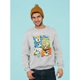 thumbnail image 2 of Colorful Dippin' Dots Ice Cream Treats - Fun Dessert Graphic Men's Sweatshirt, 2 of 4