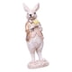 thumbnail image 2 of Estatua de conejo de Pascua, figura coleccionable para decoración del hogar, obra de arte de mesa Corazón de plata, 2 of 9