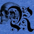 thumbnail image 2 of CafePress - Gothic Skull Initial R - Cute Infant Baby Football Bodysuit, 2 of 3