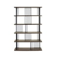 thumbnail image 5 of DAVEE Modern & Contemporary Antique Wood 5-tier Bookcase - 72.64*47.24*11.81 inches, 5 of 5