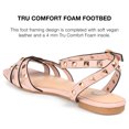 thumbnail image 4 of Journee Collection Womens Zendaya Tru Comfort Foam Ankle Strap Low Block Heel Sandals, 4 of 6
