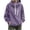 Purple, variant on Admvng Women's Windproof Jacket Half Zip Pullover Drawstring Pocket Lightweight Water Resistant Outdoor Travel Windbreaker Coat