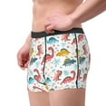thumbnail image 2 of Pofeuu Dinosaur Print Men’s Boxer Briefs, Moisture-Wicking Underwear, Regular,Trunk-Large, 2 of 5