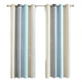 thumbnail image 1 of Mistaha 2 Pcs Rideau Simple Dégradé Motif Étoile Creux Double Couche Occultant Chambre Salon Rideau Isolant, 1 of 8