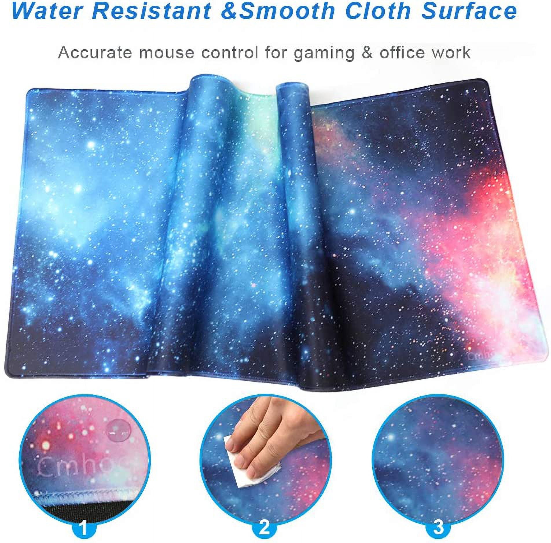 XXL Professional Large Mouse Pad & Computer Game Mouse Mat (35.4x15.7x0.1IN, 90x40 sky002)
