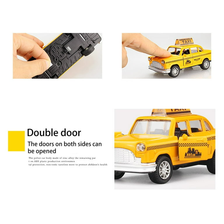 Taxi Car Toy for Kids, Yellow Cab New York City Taxi Cab Toy