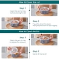 thumbnail image 7 of MY Ceramic Mixing Bowls with Lids Set of 4, Nesting Bowls Serving Bowl for Food Storage, Meal Prep, Leftovers, Microwave & Dishwasher Safe, 60/36/20/10 OZ, Series SIMI, 7 of 7