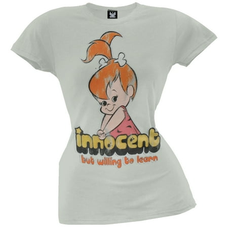 Flintstones - Pebbles Innocent But Willing Juniors T-Shirt