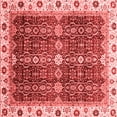 thumbnail image 1 of Ahgly Company Indoor Square Abstract Red Modern Area Rugs, 4' Square, 1 of 4