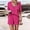 Hot Pink, variant on Linen Sets For Women 2 Piece Travel Outfits For Women Womens Summer Sets Women'S Athletic Clothing Sets Causal Top Cute Womens Summer Clothes Solid Color Work Blouses Matching Set Summer