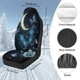 thumbnail image 7 of Uorisanigo Universal Car Seat Cover for Front Only Washable Moon Blue Butterfly High Back Bucket Seat Covers - Fit Most Cars, Trucks, SUVS, Vans 2 PCS Car Seats Protectors, 7 of 7