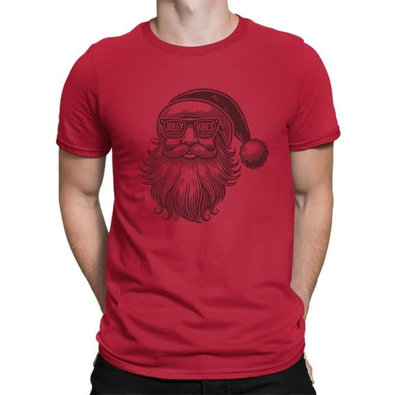 Jolly Vibes Santa - Christmas Holiday T-shirt Men's