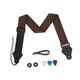 thumbnail image 3 of Correa de guitarra acústica Correas de hombro para guitarra Cinturones Accesorios Ajustables para marrón, 3 of 9