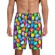 thumbnail image 1 of Balery Colorful Easter Eggs1 Pantalones cortos de pijama de punto de algodón para hombre con cinturilla y bolsillos-XX-Large, 1 of 6