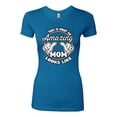 thumbnail image 2 of Wild Bobby, This is What an Amazing Mom Looks Like, Mother's Day, Women Slim Fit Junior Tee, Turquoise, Medium, 2 of 3