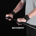 thumbnail image 3 of New ventilated weightlifting workout gloves with built-in wristbands for men and women-Black-L, 3 of 6