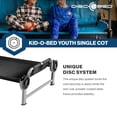 thumbnail image 5 of Disc-O-Bed Youth Single Cot Kid-O-Bed, Portable Bunk with Travel Carry Bag, Black, 5 of 12
