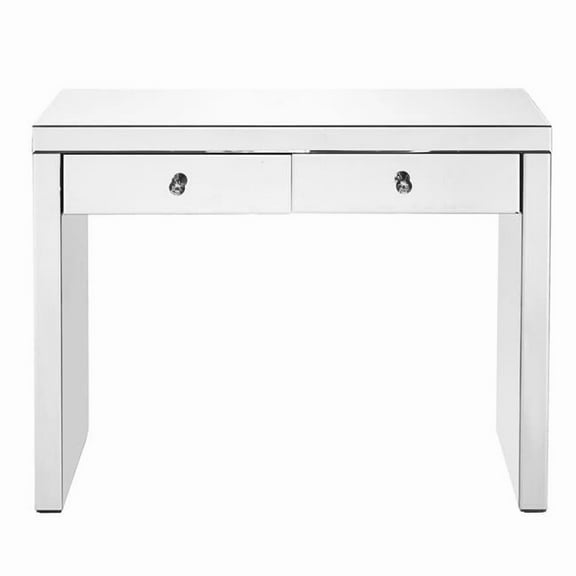 39 x 14 x 30 in. Console Table, Clear Mirror