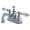 Chrome, variant on Kingston Brass KS7102WLL 4 in. Centerset Bathroom Faucet, Polished Brass