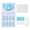 Multicolor, variant on NFTIGB Gradient Pointed Fake Nails Tips Set Colored Full Cover False Nails with Nail File F745-15