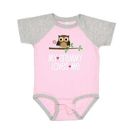 

Inktastic My Grammy Loves Me Owl Gift Baby Girl Bodysuit