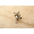 thumbnail image 2 of Kingston Brass CC33108ZX 3/8" FIP x 3/8" OD Comp Quarter-Turn Angle Stop Valve, Brushed Nickel, 2 of 3