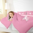 thumbnail image 4 of Feelyou Girls Cute Bow-tie Bedding Comforter Set, Kawaii Bowknot Ribbon Twin Comforter Sets, Cute Cartoon Theme Reversible Bedding Set, Lightweight Room Decor, 2-Piece, 4 of 8