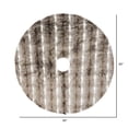thumbnail image 3 of Vickerman Decorative 60" Snow Mink Collection Christmas Tree Skirt, 3 of 7