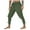 Green, variant on Mens Sweatpants with Pockets Solid Color Mid Waisted Fashion Loose Long Pant Retro Ankle Strap Lace Up Leggings Pants Travel Fall Hiking Outdoor Sport Pants