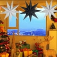thumbnail image 5 of 3 Pcs 9-Pointed Paper Star Lanterns 12 Inch Christmas Hanging Lamp Rustic Paper Decorations Shade Wedding Birthday Christmas Home Party Decorations, 5 of 8