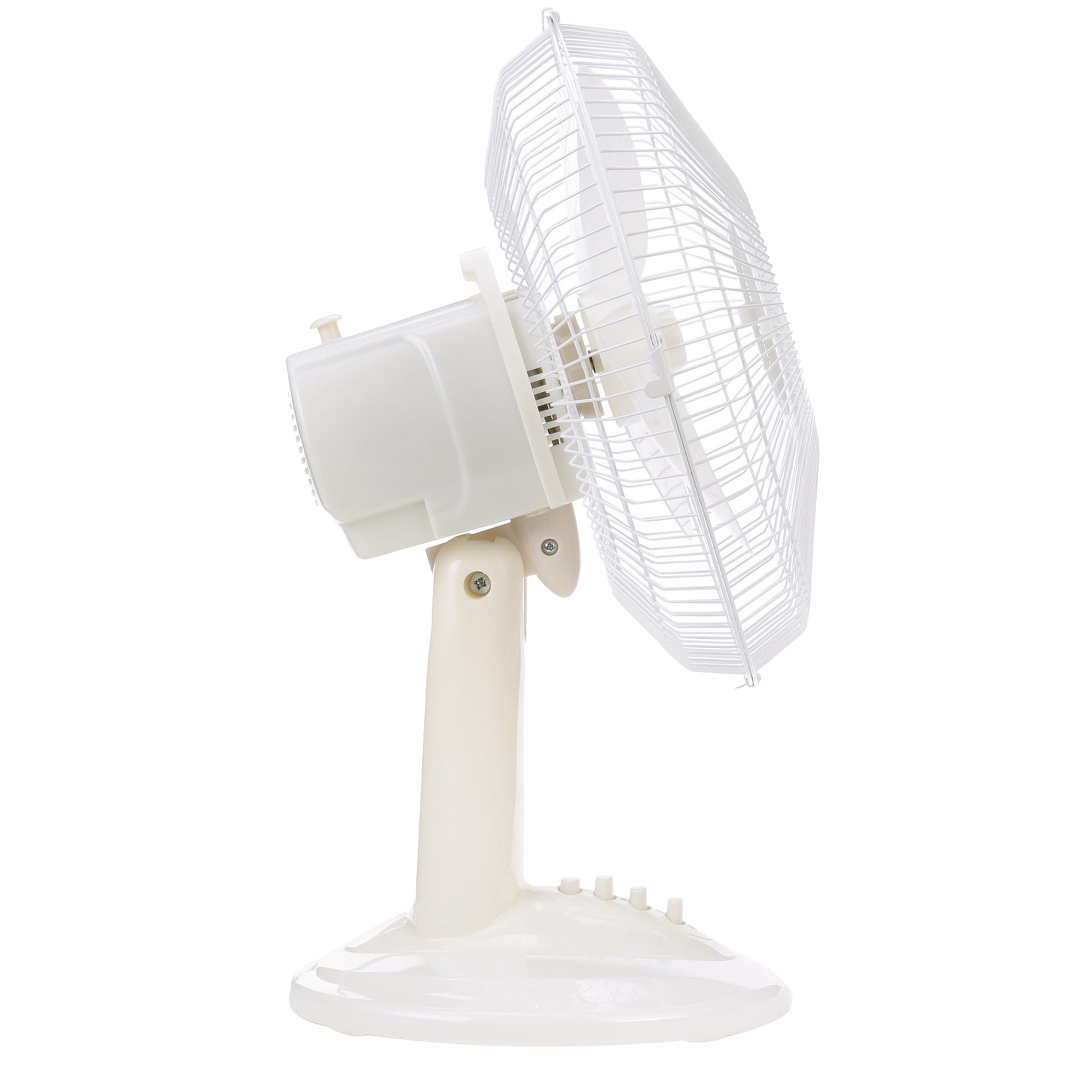 Optimus 12 Inch Oscillating Table 3 Speed Fan In White Walmartcom Walmartcom