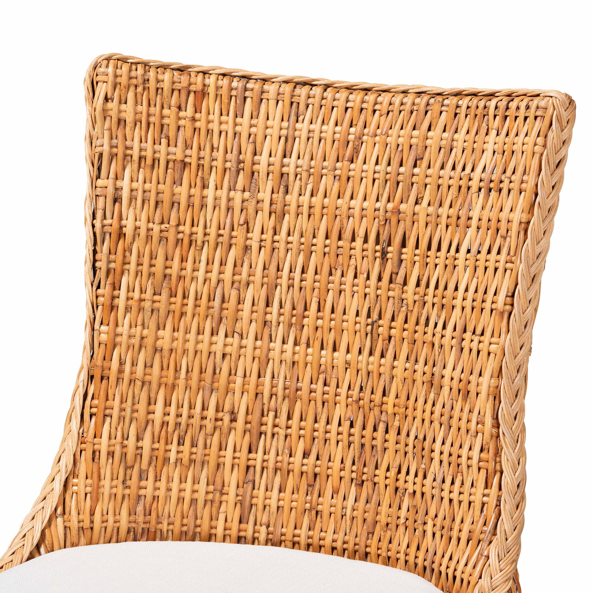 bali & pari Derris Boho Dining Chair, Light Honey