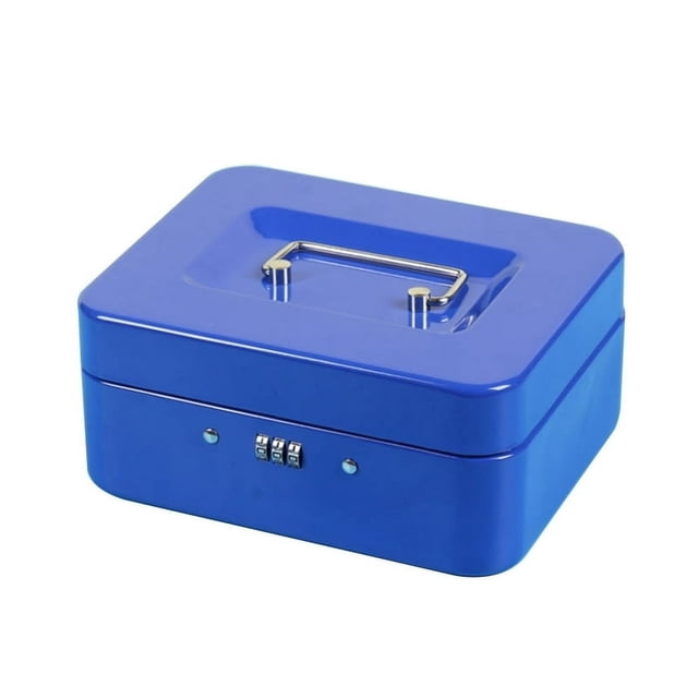 HLONK Safe Home Shop Steel Mini Money Box Security Cash Box Storage Box for Coin Money