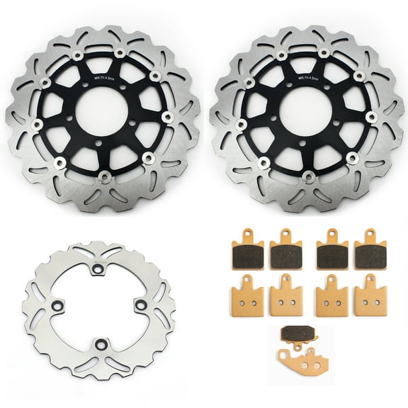 Front Rear Brake Discs Rotors Pads For KAWASAKI ZX6R Ninja ZX600P ZX600R 2007-2016 2008 2009 2010 2011 2012 2013 2014 2015