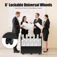 thumbnail image 5 of Blue Print Storage Organizer, 50 Slots Mobile Roll File Cart Blueprint Cabinet with Wheels File Storage Rack Roll Document Holder for Office and Home (Black), 5 of 18