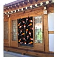 thumbnail image 2 of DouZhe Doorway Drape Split Curtains, Cute Ice Cream Strawberry Pattern Room Divider Privacy Door Curtains, 34" x 56", 2 of 7