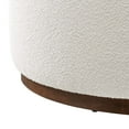 thumbnail image 4 of Modway Tilden Performance Velvet Upholstered Ottoman in Cloud Walnut, 4 of 7