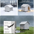 thumbnail image 2 of Outdoor Dog House, Elevated Foldable Dog Cave Bed with Removable Plush Mat for Medium Dogs Up to 23.6 Inches Long, 2 of 6
