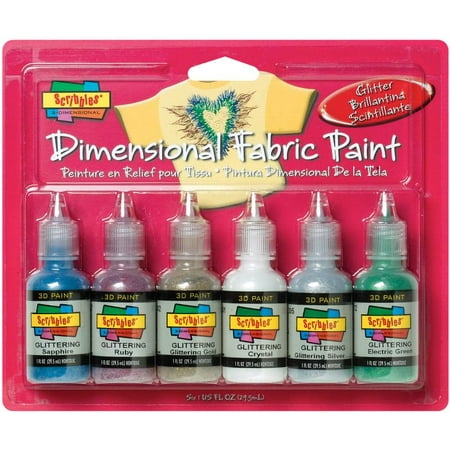 scribbles 3d fabric paints