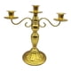 thumbnail image 5 of Candelabro elegante de 11,6 pulgadas de alto, decoración de candelabro, soporte para velas para fiesta, Halloween, chimenea, hogar Oro, 5 of 9