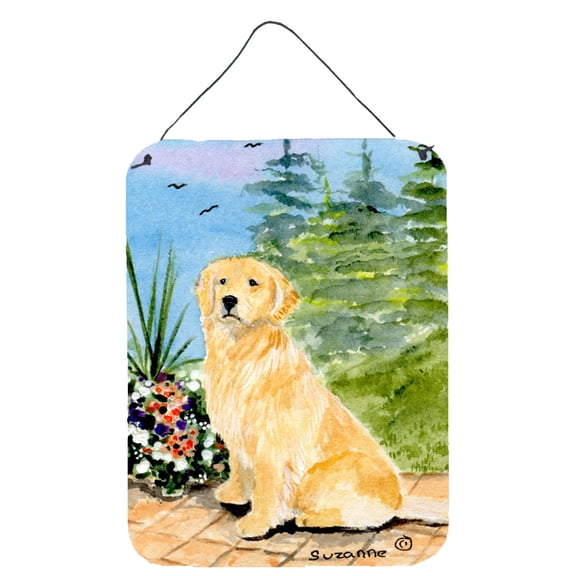 Golden Retriever Aluminium Metal Wall or Door Hanging Prints