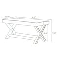 thumbnail image 3 of Manhattan Comfort Abigail Double Ottoman Bench with Solid Wood Frame in Blue, 3 of 11