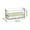 Green, variant on COM1950s Kitchen Sink Organizer, Acrylic Countertop Caddy with Drainage, Small Space Storage for Sponge and Dishcloth, Under 8 Inches Wide