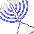 thumbnail image 3 of Northlight 23" LED Rope Light Commercial Hanukkah Menorah - Clear/Blue, 3 of 3