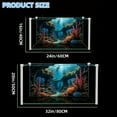 thumbnail image 4 of [Artistic Flair] 3D Underwater Scene Aquarium Background - Vibrant Marine Life with Coral Reefs and Fish, High-Definition PE Material, Ideal for Fish Tank Decoration, Aquarium Decoration, 4 of 8