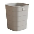 thumbnail image 2 of AuroraX Small Kitchen Trash Can 2.6 Gallon Stylish Gray Rectangle Garbage Can Minimalist Plastic Garbage Bin for Kitchen Bedroom Bathroom, 2 of 7