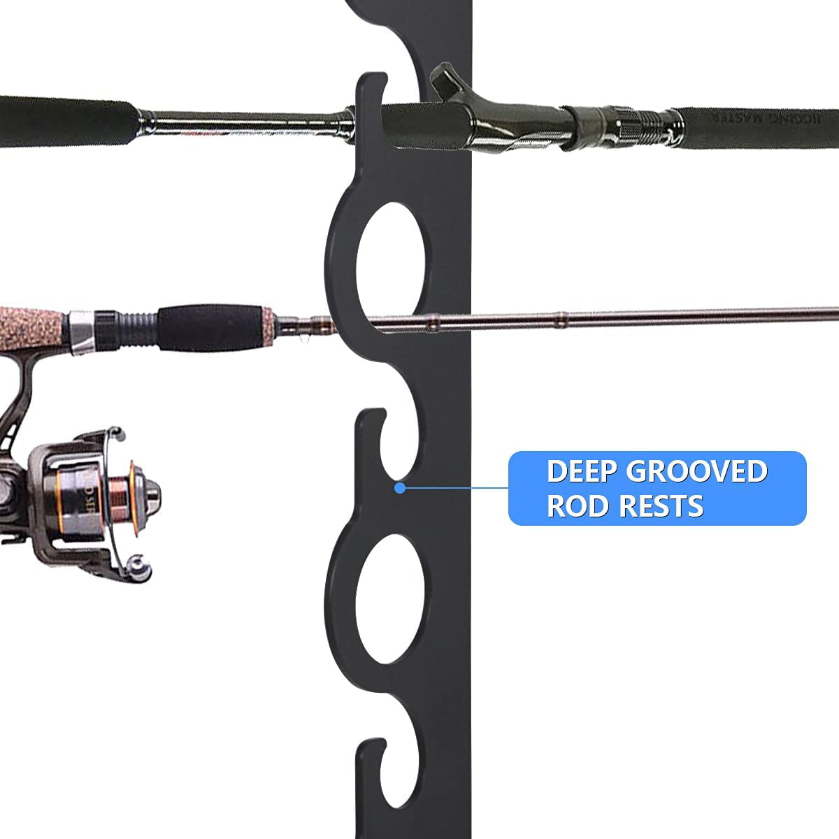 Fishing Pole Holder Wall or Ceiling Mount Rack, Fishing Rod
