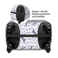 thumbnail image 2 of Disketp Lavender Flowers Elastic Travel Luggage Cover Travel Suitcase Protective Cover For Trunk Case Apply To 18''-32'' Suitcase Cover-Medium, 2 of 7