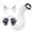 white and pink, variant on 4Pcs Plush Ears and Tail Set Gloves Adjustable Costume Anime Cosplay Furry